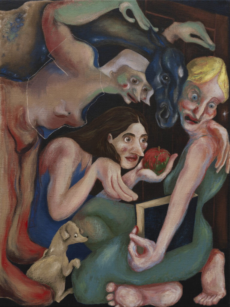 Naomi Workman_Ewa, Eva, Apple_2023_Oil on linen_60x45cm
