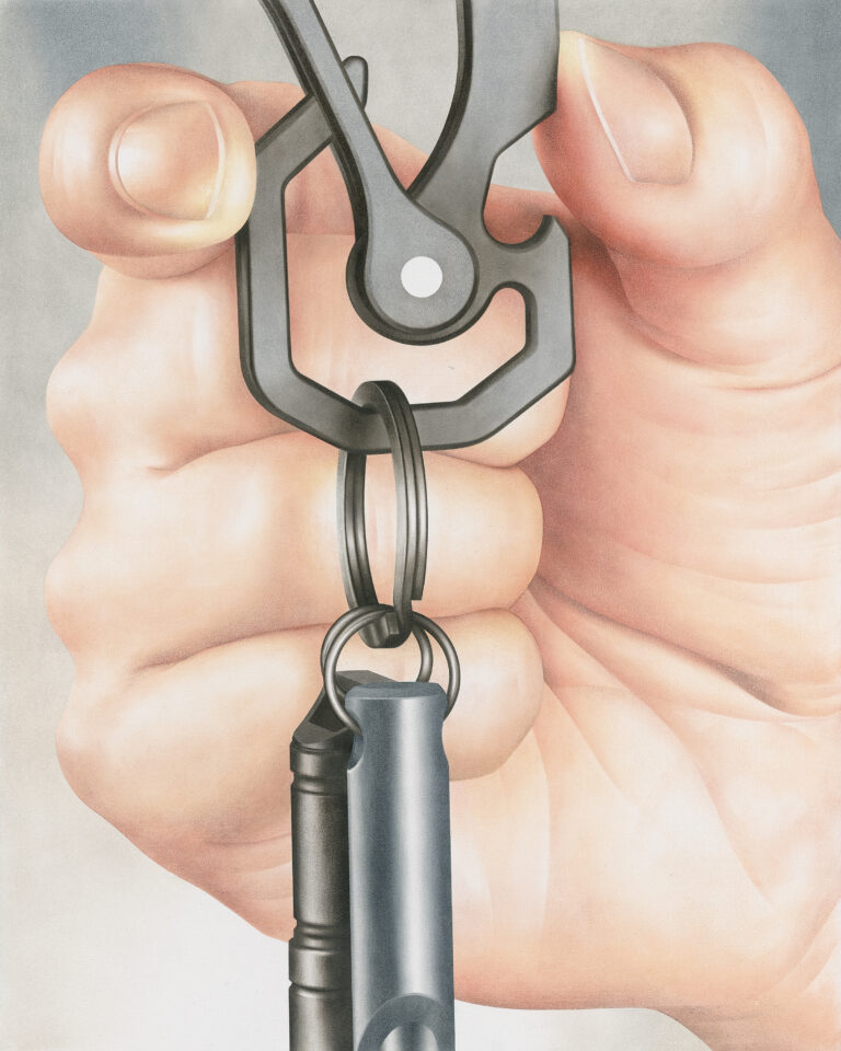 Split-Oil on Aluminum-50x40cm-2024